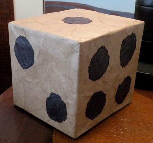 Rollin’ the DICE || HUGE dice paper mache tutorial