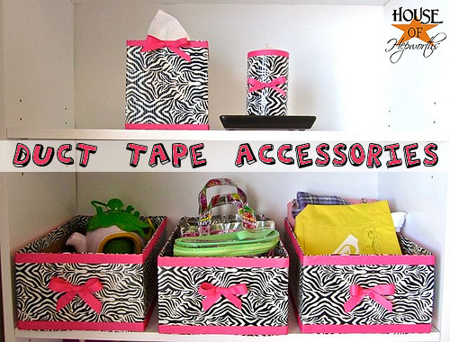 How to make adorable accessories from DUCT TAPE