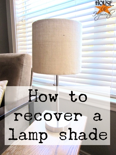 How to recover a lamp shade