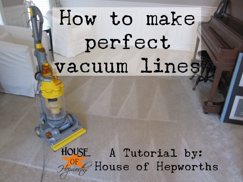 How to create Perfect Vacuum Lines; with a vlog tutorial