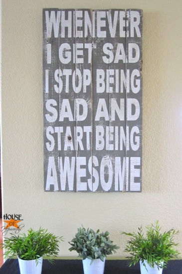 Start Being Awesome typography art