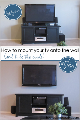 How to mount your tv to the wall and hide the cords