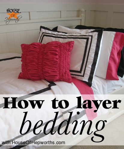 How to layer a bed + a full source list {Bedding Week}