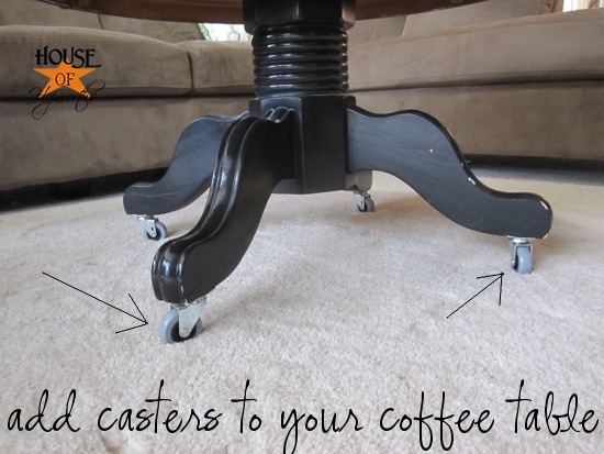 adding casters to furniture; an easy solution to a big problem