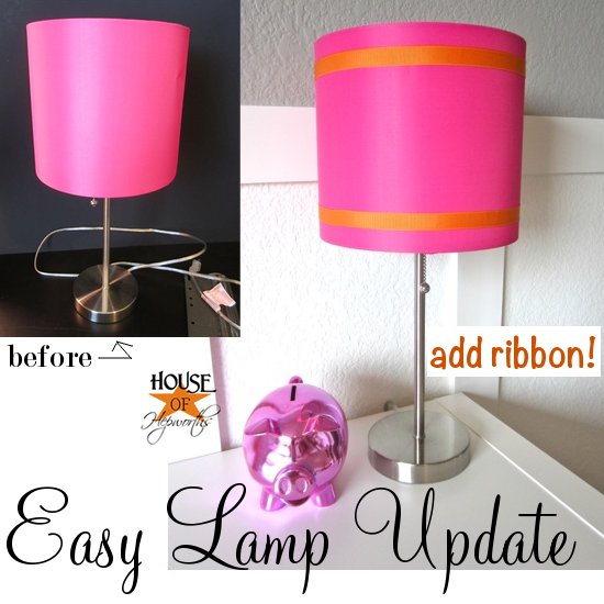Easy Lamp Shade Update