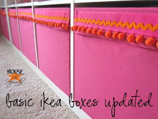 Adding trim to ikea drona boxes for the expedit {girl room progress}