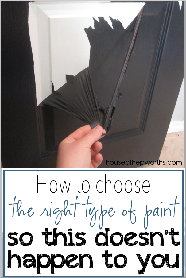 How to choose the right kind of paint (no peeling paint!)