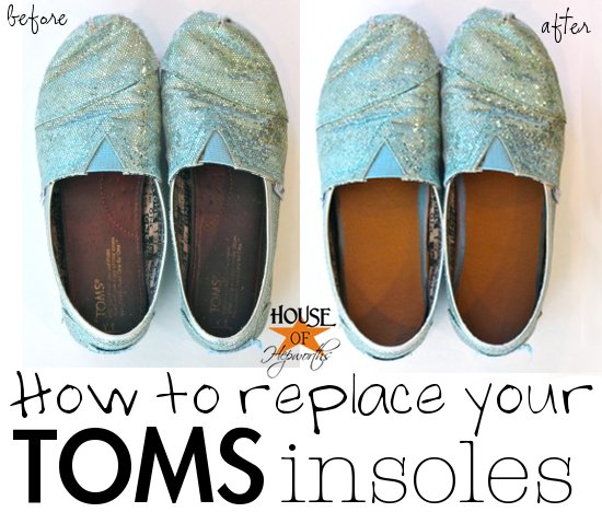How to replace TOMS (or any shoes) insoles