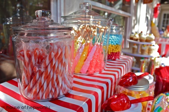 Carnival-themed baby shower, a photo booth, & a cupcake stand tutorial