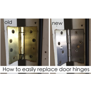 How to easily replace door hinges
