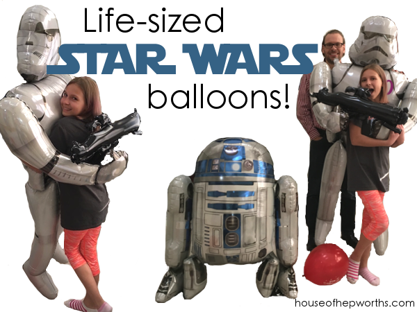 Life-sized STAR WARS balloons! Coolest balloons ever!