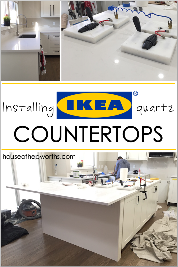 Installing IKEA quartz countertops – Frosty Carrina
