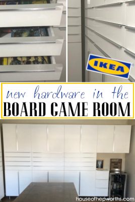 New IKEA hardware in the Board Game Room